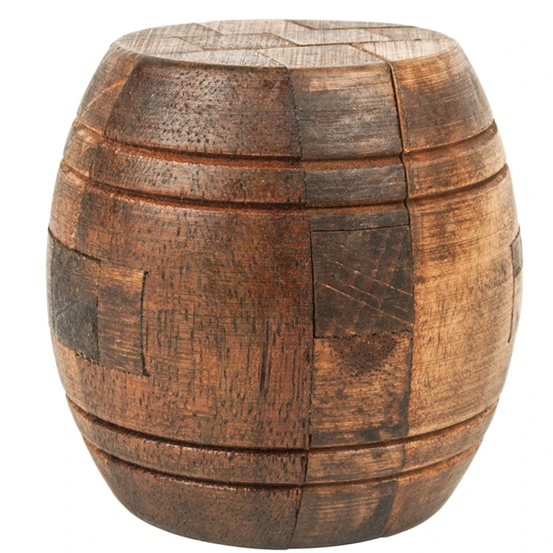

3D Wine Bucket Russia Luban lock Educational Toy Educational Wood Puzzles For Adults Kids Brain Teaser Children Antistress Gift