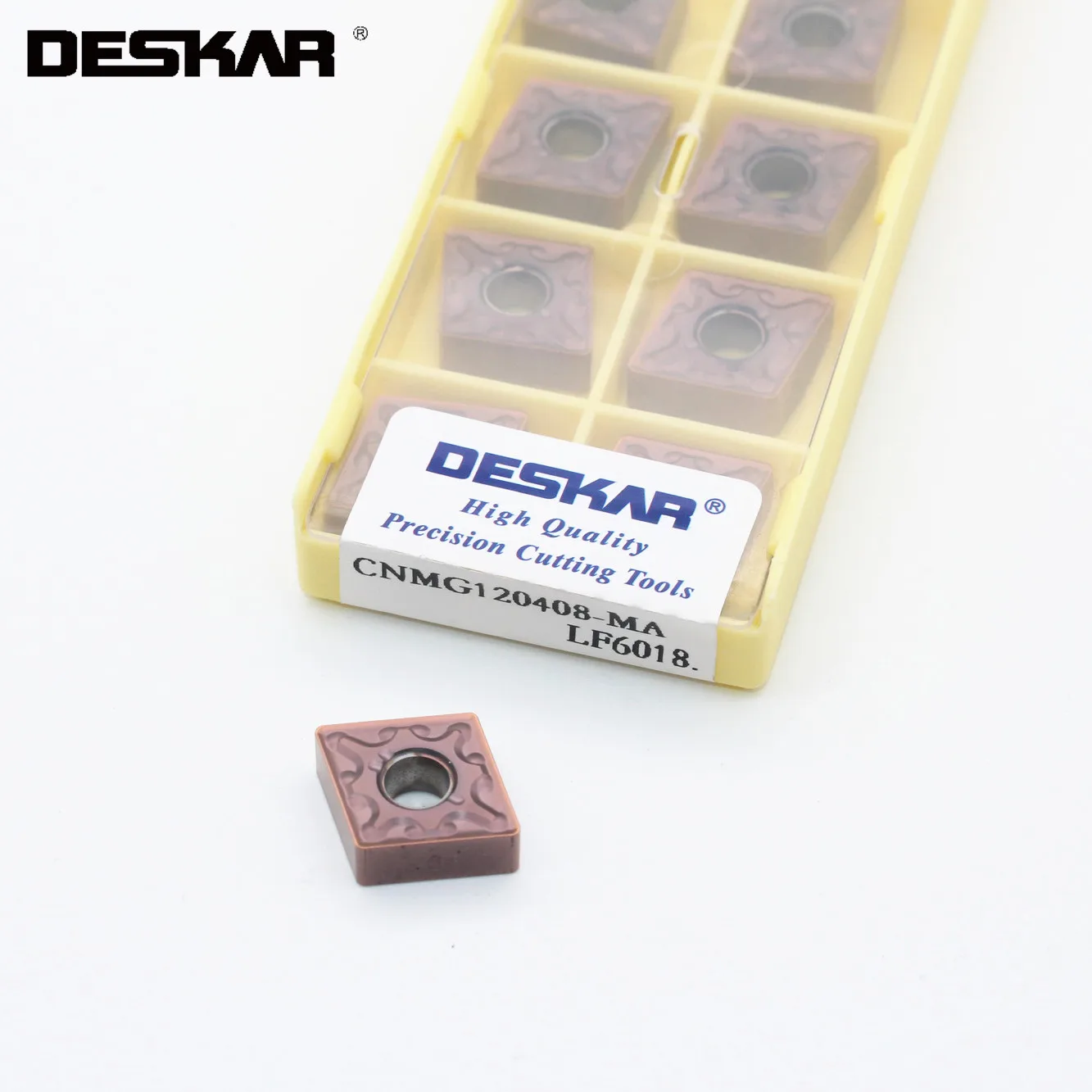 

10PCS DESKAR CNMG120404 CNMG120408 MA HS MQ MS LF6018 CNC Lathe Cutting Cutter Tool Carbide Inserts For Stainless Steel