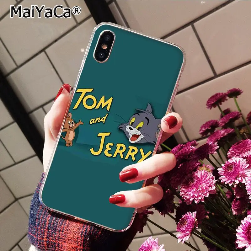 Чехол для телефона MaiYaCa Tom and Jerry для iphone 11 Pro 11Pro MAX 8 7 6 6S Plus X XS MAX 5 5S SE XR