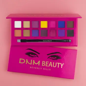 

Eye Makeup Eyeshadow Pallete with Brushes Shimmer Pigmented Eye Shadow Palette Cosmetic Palette 14 Colors Q1