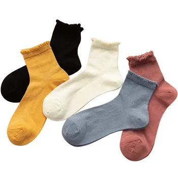 

10pairs/lot HOT cotton socks autumn and winter warm women socks colorful Special comfortable Knitted Girls Casual Socks