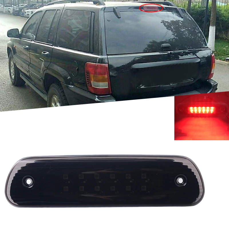 Для 1999 2004 Jeep Grand Cherokee задняя высокое крепление СВЕТОДИОДНЫЙ 3rd тормоз/грузовой