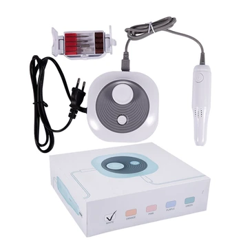 

White Portable Nail Drill Machine Electric Nail File for Acrylic Nail RPM25000 with 4x Grinding Heads US Plug
