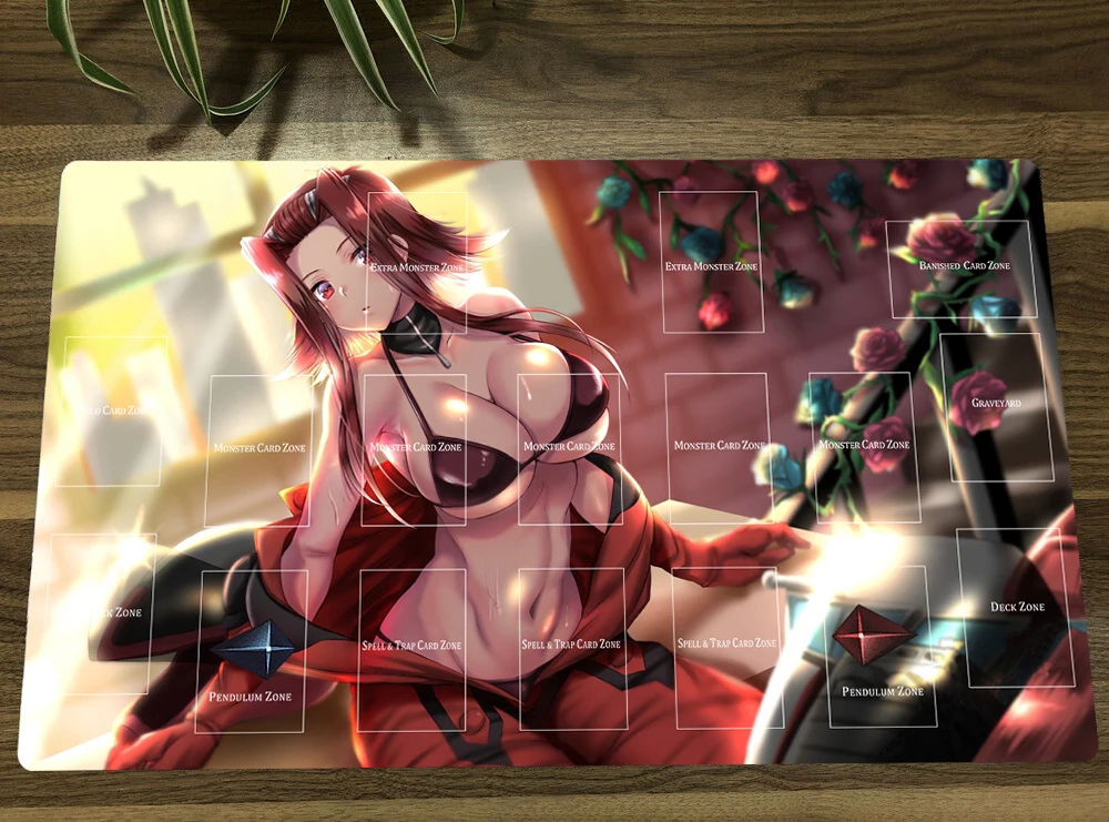 Nuovo Tappetino Da Gioco Yugioh Yugioh Akiza Izinski Ccg Tcg Tappetino Da Gioco Per Carte Collezionabili Tappetino Per Mouse Con Zone + Borsa Regalo G