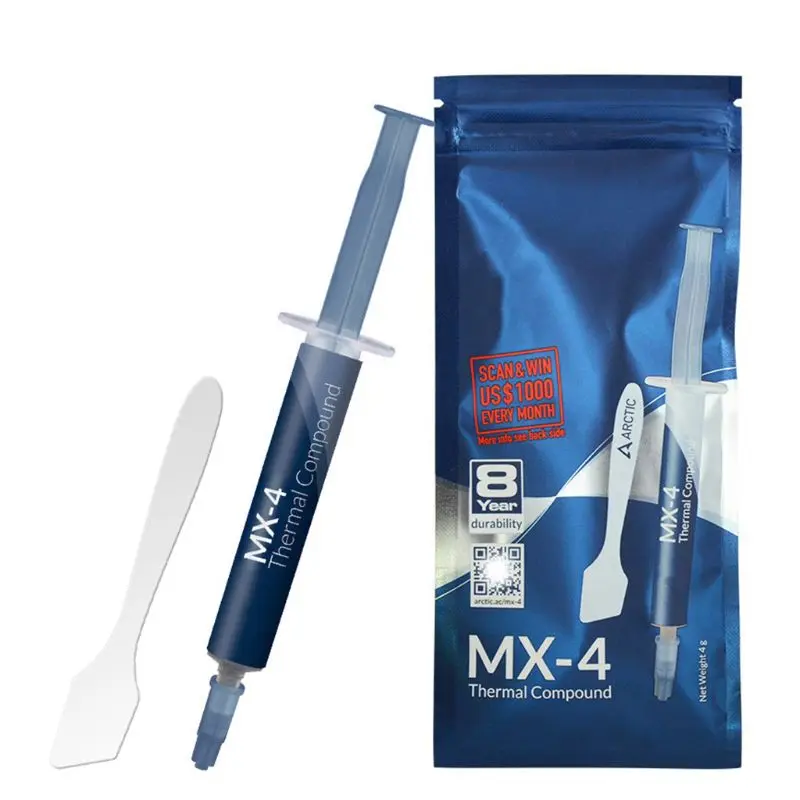 

Arctic MX-4 Compound Portable CPU Cooler Silicone Grease Thermal Paste Heatsink X6HA