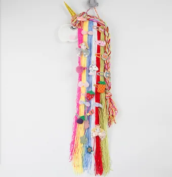 

Unicorn Hair Bows Holder Wide Hair Clips Hairpins Storage Belt Boutique Barrettes Organizer For Girls Hair Accessories ww64