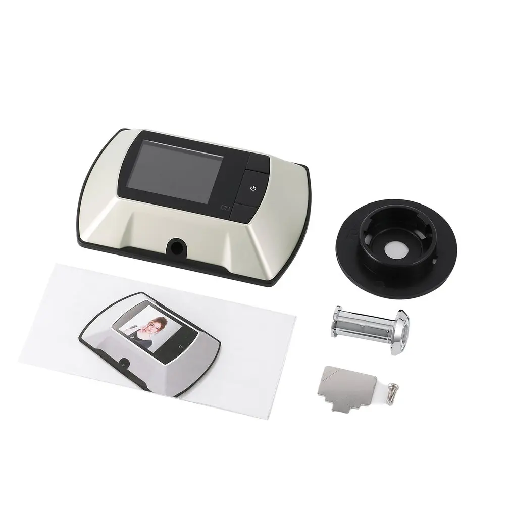 

High Resolution 2.4 inch LCD Video-eye Visual Monitor 100 Degree View Angle Wireless Door Peephole Camera White Video Peephole