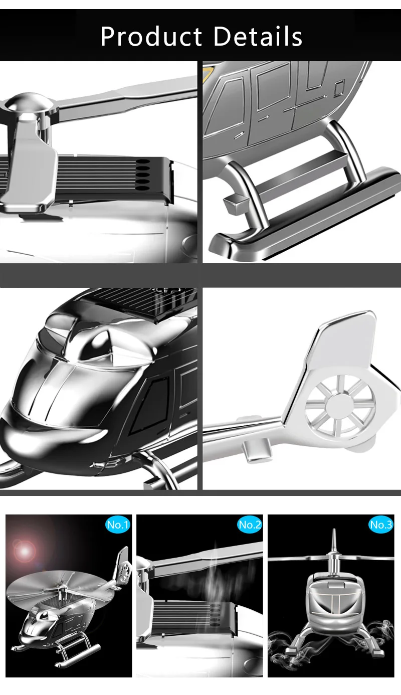 Car Perfume Air Freshener Diffuser Solar Power Aircraft Model Car Solid Aromatheraphy Air Gel Auto Interior Ornament Decoration