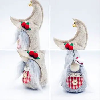 

4pcs/set Christmas Tree Decoration Gnome Tomte Pendants Hand Craft Doll Hanging Ornaments Party Favors Gift