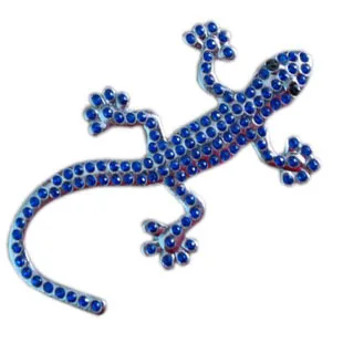 Наклейки на бампер с инкрустацией стразами Gecko стильные автомобильные наклейки 3D наклейки на бампер автомобильный логотип полностью сверляющая ящерица-стикер