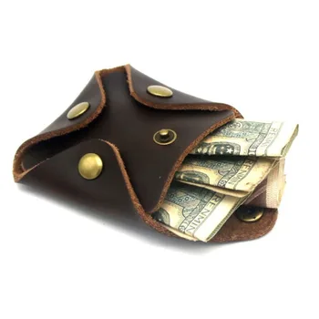 

Korean Wallet Short Vintage Leather Coin Purse Male Woman Small Mini Money Bag Wallets Storage Pocket Monedero Portemonnee