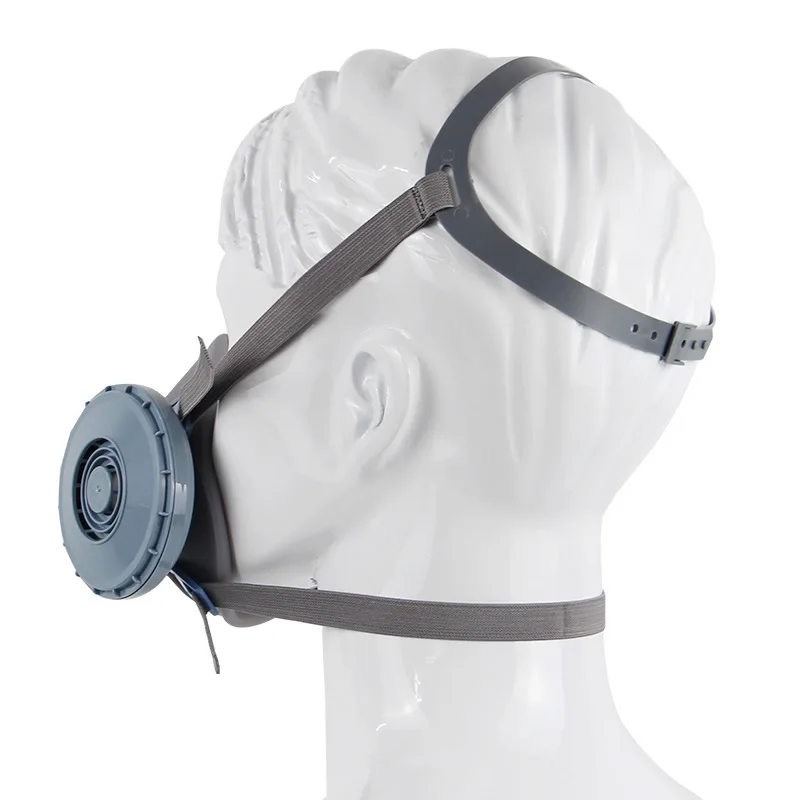 New Half Face Dust Mask Silica Gel Respirator Dual Cotton Filters For Painting Spraying Welding Work Safety Protection