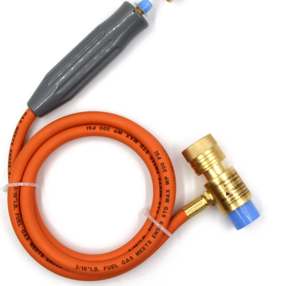 

Hot Welding Equipment Mapp Welding Propane Torch with Self Ignition Trigger and 1.5m Hose Fit for BBQ Food Heating Jewelry Solde
