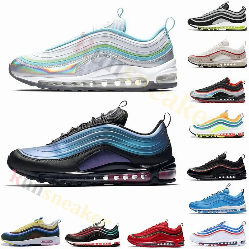 

2019 Air New Iridescent Silver Ball Sean Wet Scrubber Men Running Shoes Red Leopard Game Royal Women Trainers Designer Sneakers