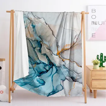 

Flow color texture blanket sleeping blanket flannel blanket travel blanket single double large customized blanket bedding