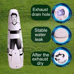 175cm Inflatable Football Dummy Soccer Mannequin Free Wall Up Defender Kick Training Adult Supplies Outdoor Blow Tumbler F1n1