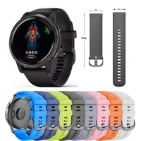 22Mm Sport Siliconen Horloge Band Strap Voor Garmin Venu 2/Actief/Venu2/ Vivoactive 4 Vervanging Polsband