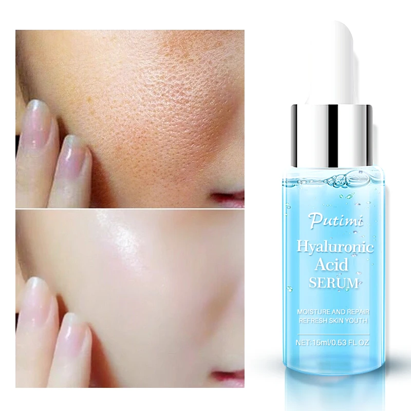 

PUTIMI Hyaluronic Acid Face Serum Anti Wrinkle Anti-Aging Shrink Pore Whitening Moisturizing Essence Face Cream Dry Skin Care