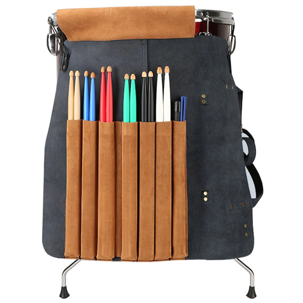 

Genuine Leather Drumstick Bag Vintage Style Drumstick Case Drumsticks Holder Personalization Gift for Drummer
