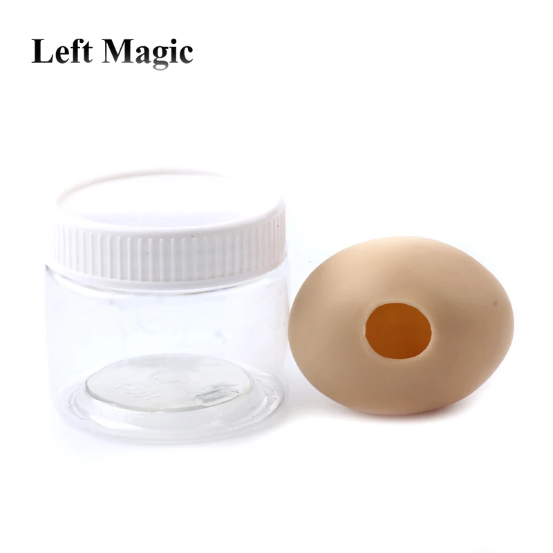 1 pcs ultra silicone simulation egg White egg to silk scarf magic tricks magic props Close Up Accessories G8076