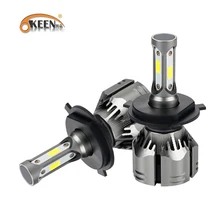 OKEEN H1 H7 H4 светодиодный H8 H11 HB3 9005 HB4 9006 8 граней 3D светодиодный головной светильник s мини 13500LM автомобильный светильник лампы 360 градусов диод для автомобильных фар