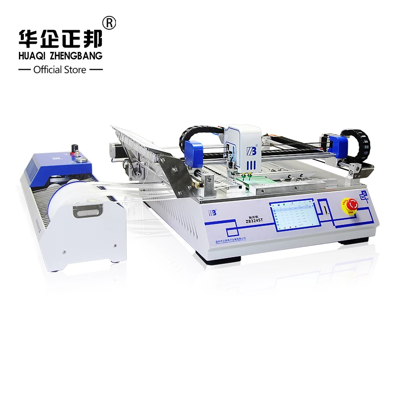 Wholesale ZB3245T High Precision Automatic Pick And Place Machine Smt 2Head High Speed Chip Mounter LED Pick And Place Machine