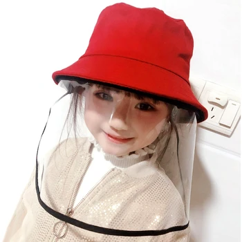 

PULUZ Anti-Saliva Splash Anti-Spitting Anti-Fog Anti-Oil Protective Cap Kids Fisherman Hat Removable Face Shield