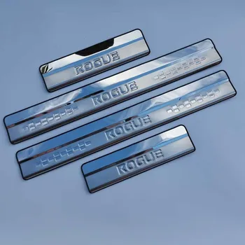 

Stainless Steel Door Sill Car Styling For Nissan Rogue X-Trail T32 2014-2019 2020 Pedal Scuff Cover Protector Sticker