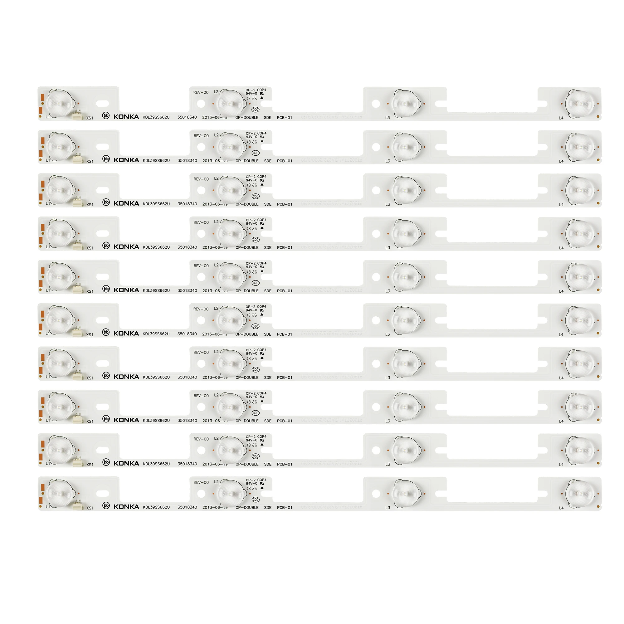 Новый светодиодный подсветка бар для KONKA KDL39SS662U 35018339 KDL40SS662U 35019864 327mm 4 s( 1 6V) |