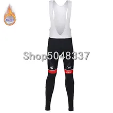 Войлок Pro Team зимний комбинезон для велоспорта с высокой плотностью Pad зимние термофлисовые колготки для велоспорта