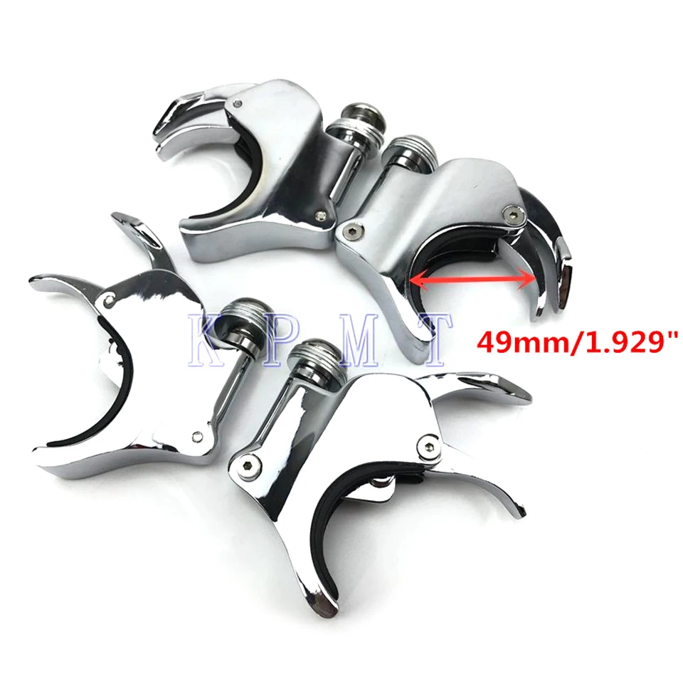 Motorcycle49mmWindshieldClampForHarleyDynaStreetFatBobSuper