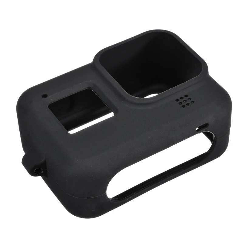 

High Quality Camera Protecting Shell Silicone Cover Case Protective Skin With Strap For GoPro HERO 8 Protection Blue/Black Color
