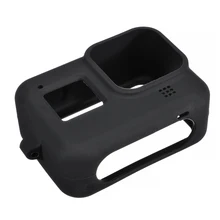 Best Price High Quality Camera Protecting Shell Silicone Cover Case Protective Skin With Strap For GoPro HERO 8 Protection Blue/Black Color