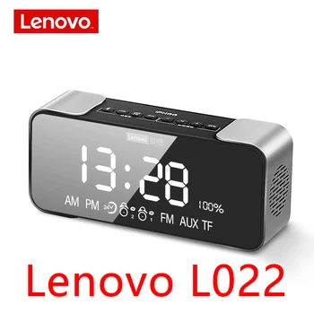 

Lenovo L022 Bluetooth speakers portable wireless speakers Subwoofer speakers bluetooth 5.0 LED Alarm clock TF card AUX speakers