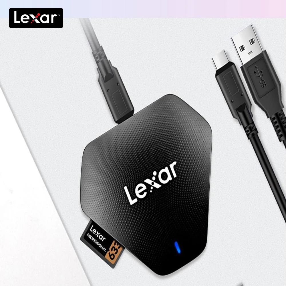 Lexar usb3.1 SD/TF/CF карты высокоскоростной Многофункциональный кард-ридер 3 в 1 совместим с USH-II Поддержка карт 3,0