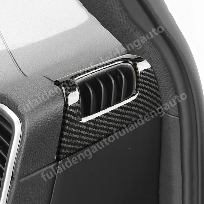 2 шт. для Porsche Cayenne Матовый ABS углеродное волокно внутренний верхний Вентиляционный Выход крышка отделка автомобиля Стайлинг