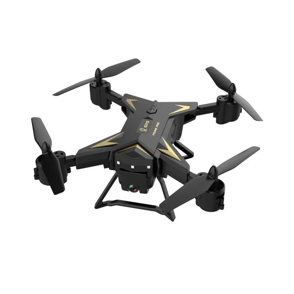 KY601g 5G Wi-Fi Дрон Дистанционное Управление FPV 4-осевая машина gps воздушная игрушка Складная самолета Geature фото-и видеосъемки RC самолет - Цвет: Black(1Battery)
