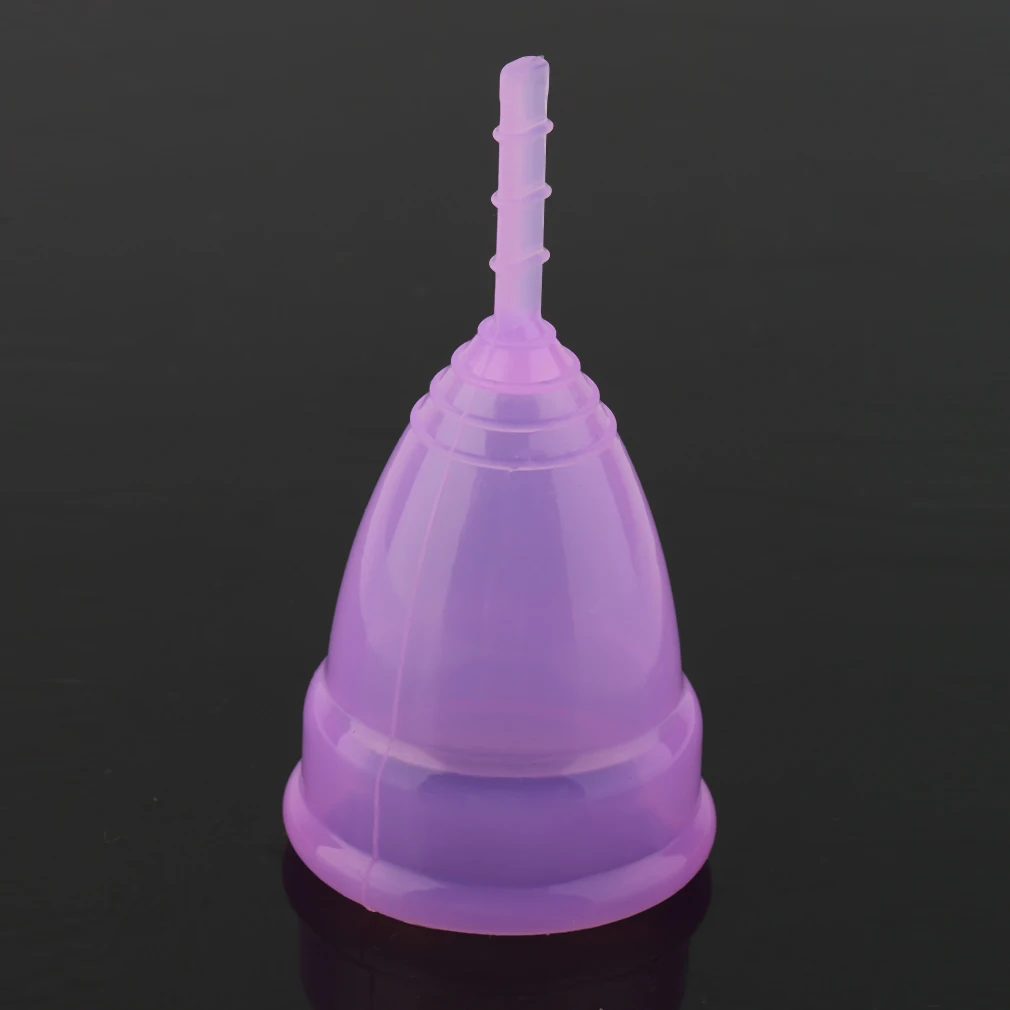 Taza suave reutilizable de silicona para el cuidado de la salud para mujer, copa Menstrual grande y pequeña, tres colores
