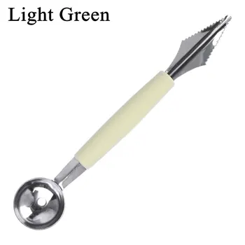 

T Double Head Stainless Steel Fruit Digging Ball Spoon Corrugated Carving Knife Watermelon Fruit Platter Digging Spoon