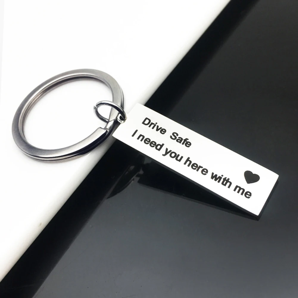 Couple Car Keychain Cute Men Women Keychains Stainless Steel