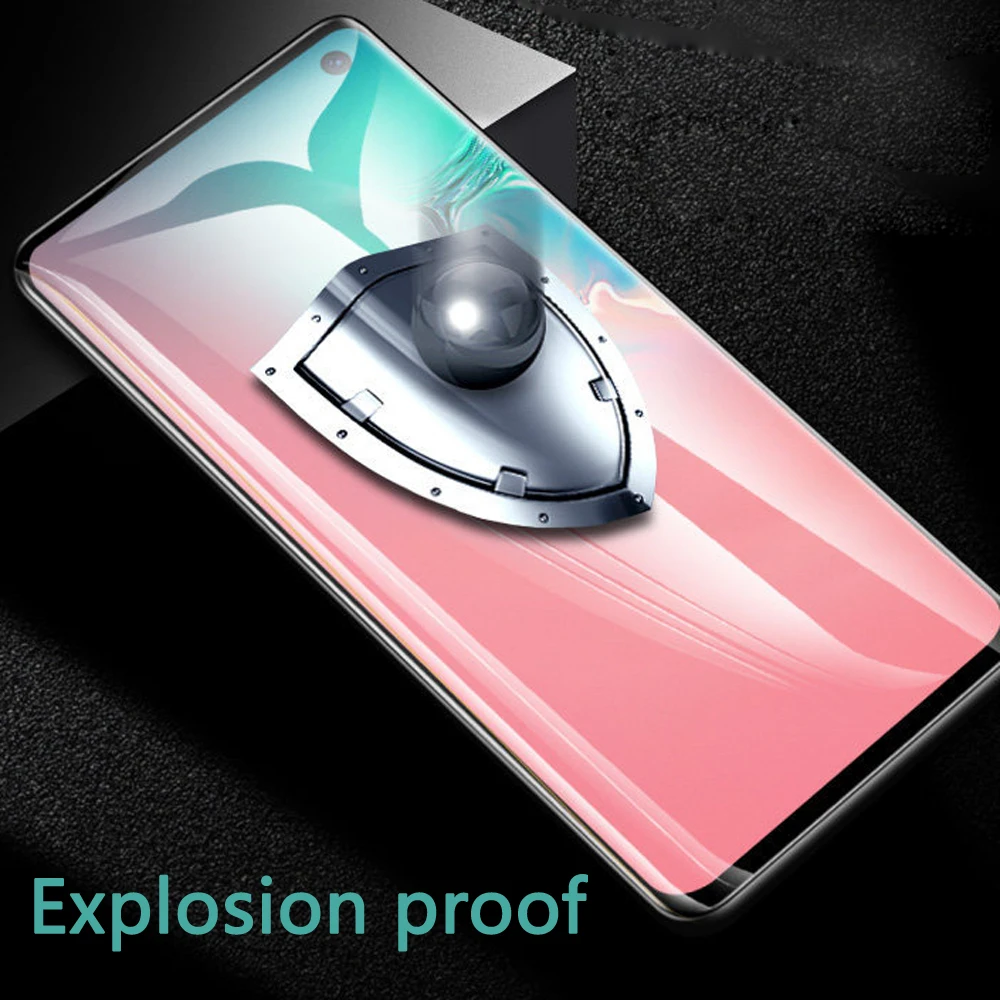 200 шт пленка 9D полное покрытие для samsung S9 S10 S10E S10PLUS NOTE10 A60 защита экрана Гидрогелевая защитная пленка