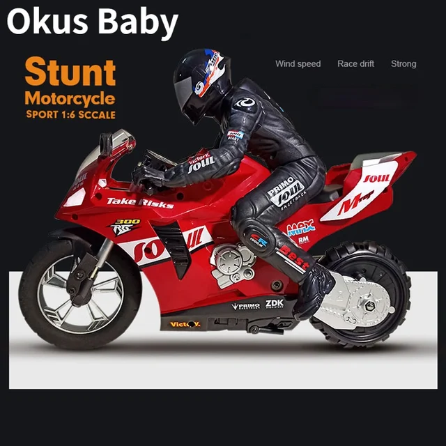 RC Motorcycle Radio Control Car Remote Controlled Toy Cars Drift 1:6 High Speed Motorbike Model Kit Stunt Car Toys For Boys Gift 1