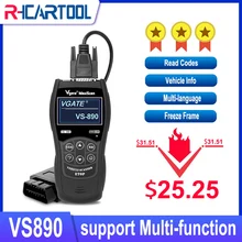 Narzędzie diagnostyczne VS890 Auto skaner Vgate VS890 OBD2 CAN-BUS usterki samochodowy czytnik kodów VS 890 wielojęzyczne lepiej ELM327 AD310