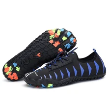 Летняя водонепроницаемая обувь; мужские пляжные сандалии; дышащая Спортивная обувь; женские кроссовки из сетчатого материала; быстросохнущие шлепанцы для речного моря; высокое качество