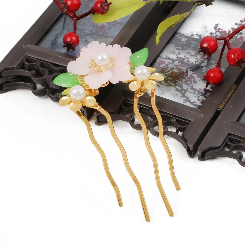 Retro 4 Teeth Comb Hair Accessories Hairpin Vintage Barrette Clip