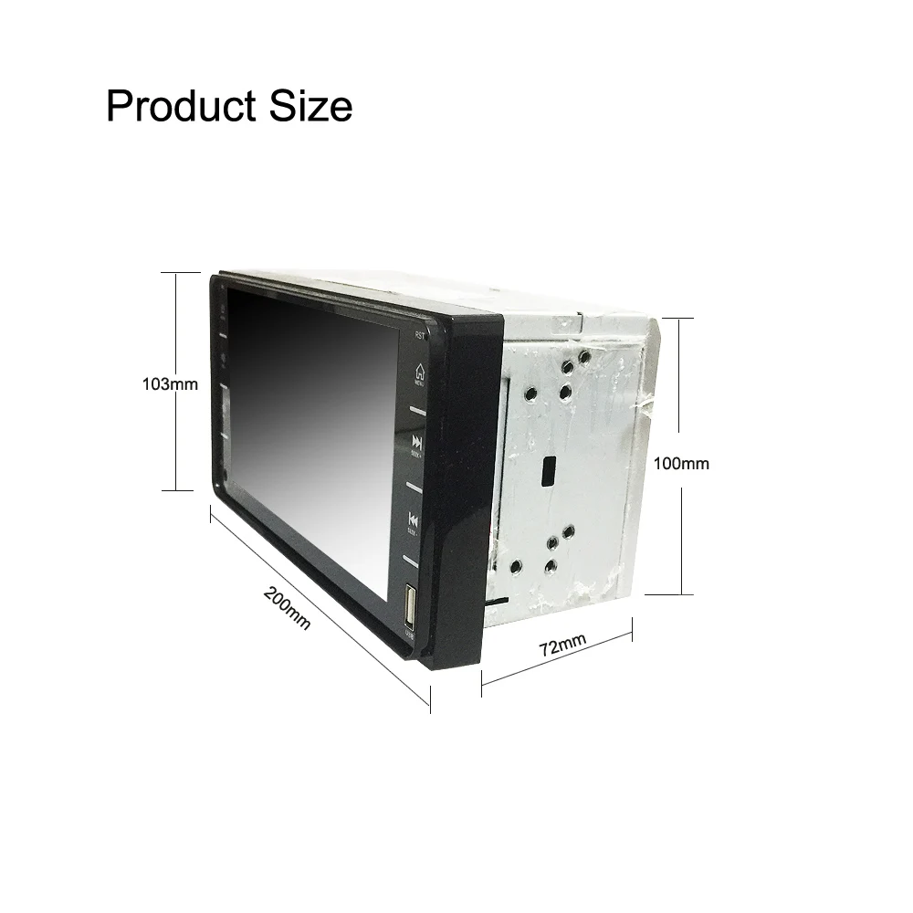 Car Audio MP5 DVD Player For Toyota Corolla 2 Din Touch Screen Multimedia Android/IOS MirrorLink Bluetooth 7" Universal FM AM car stereo