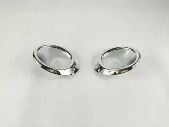

Car Styling Cover Detector ABS Chrome front fog Light Ring Lamp Trim Frame 2pcs For Honda civic 10th 2016 2017 2018