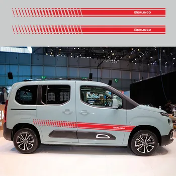 

Car Side Stickers for Citroen Berlingo Stripe Style Side Stripes Car Stickers Car-styling Auto Accessories