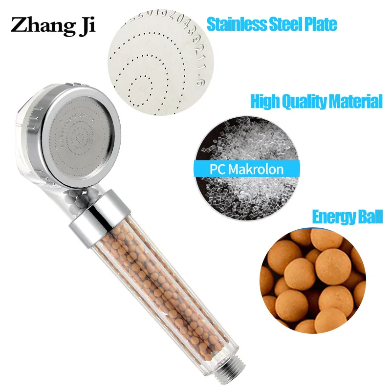 

Hot Anion Filter SPA Shower Head Water Saving Quality High Pressure Boost Rainfall shower Head Water Therapy Sprayer ZJ005