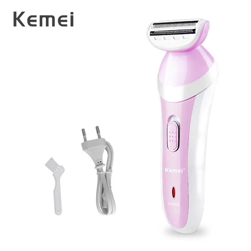 Kemei Электрический эпилятор, бритва для удаления волос, для тела, лица, подмышек, депиляция, Удаление Бикини, Женский станок для бритья F30